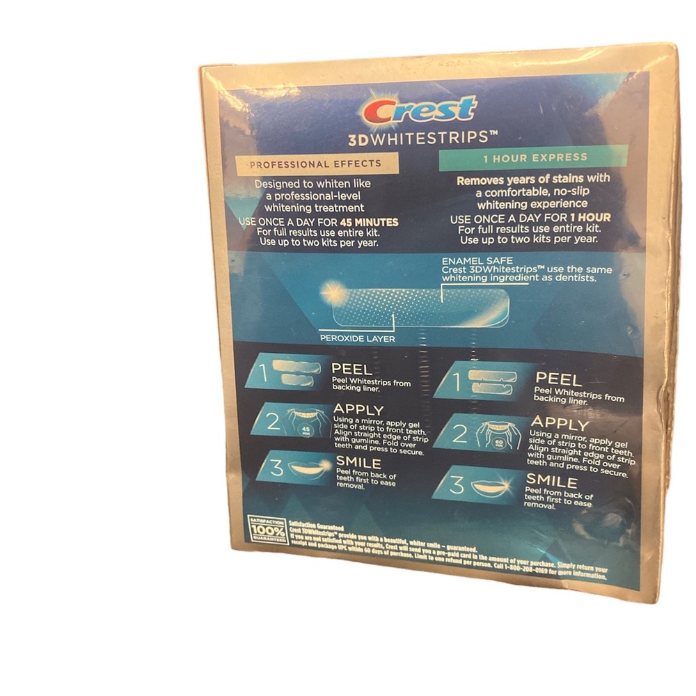 Crest 3D White Strips 23 levels whiter Bonus Box 1 hour express Fast Shipping - Picture 2 of 3